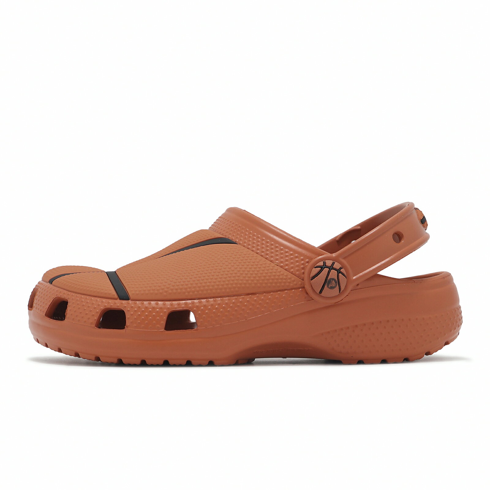 Crocs 洞洞鞋 洞洞鞋 Classic Basketball K 中童 磚紅 籃球 克駱格 小朋友 休閒鞋 卡駱馳 210156805