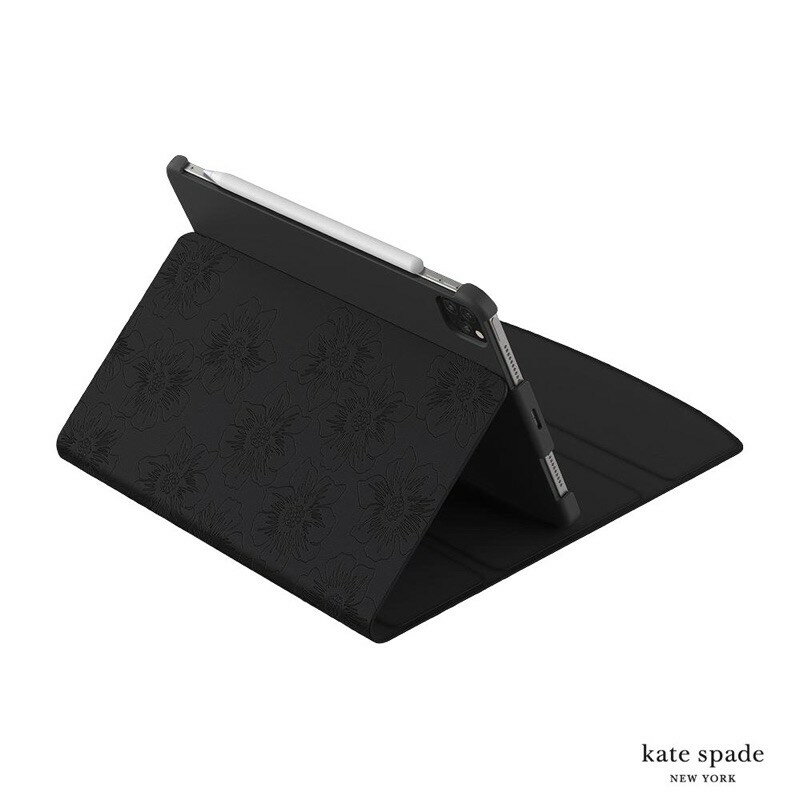 強強滾p-Kate Spade iPadAir10.9吋/iPadPro11吋Envelope Folio側翻皮套 黑