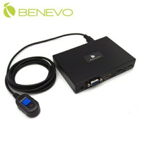 富田資訊 含稅附發票 BENEVO 雙介面HDMI/VGA影音切換轉雙HDMI分配器 BHVS202H