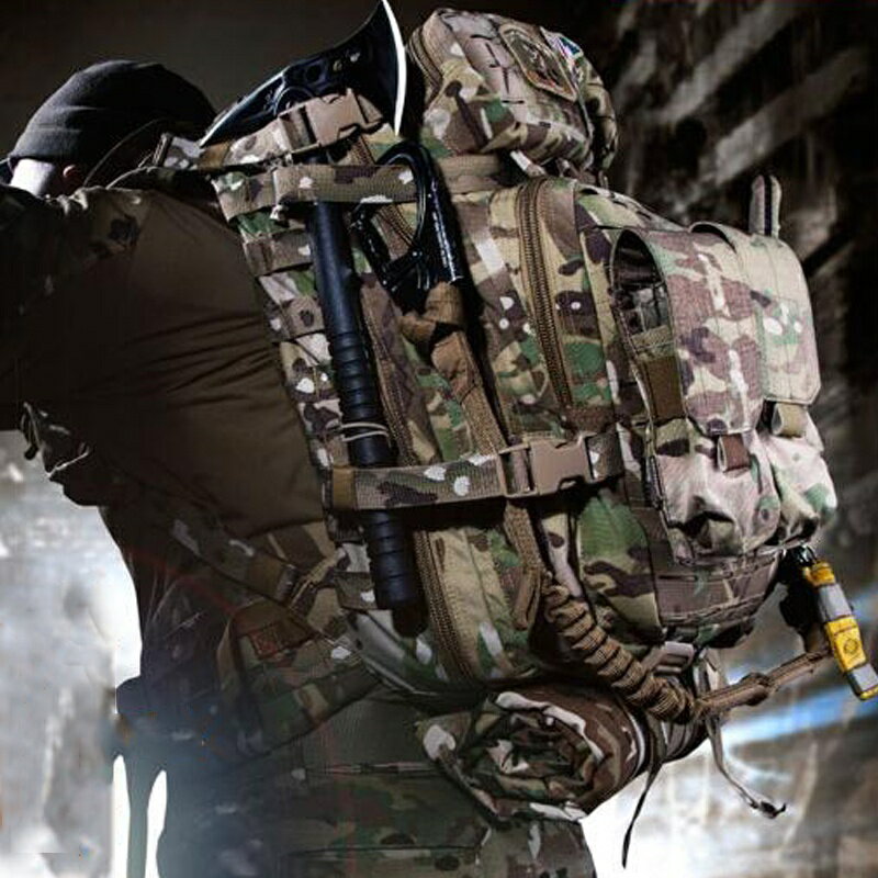 酋長MC迷彩雙肩戰術背包 特種兵多功能攻擊包 大容量野外生存背囊