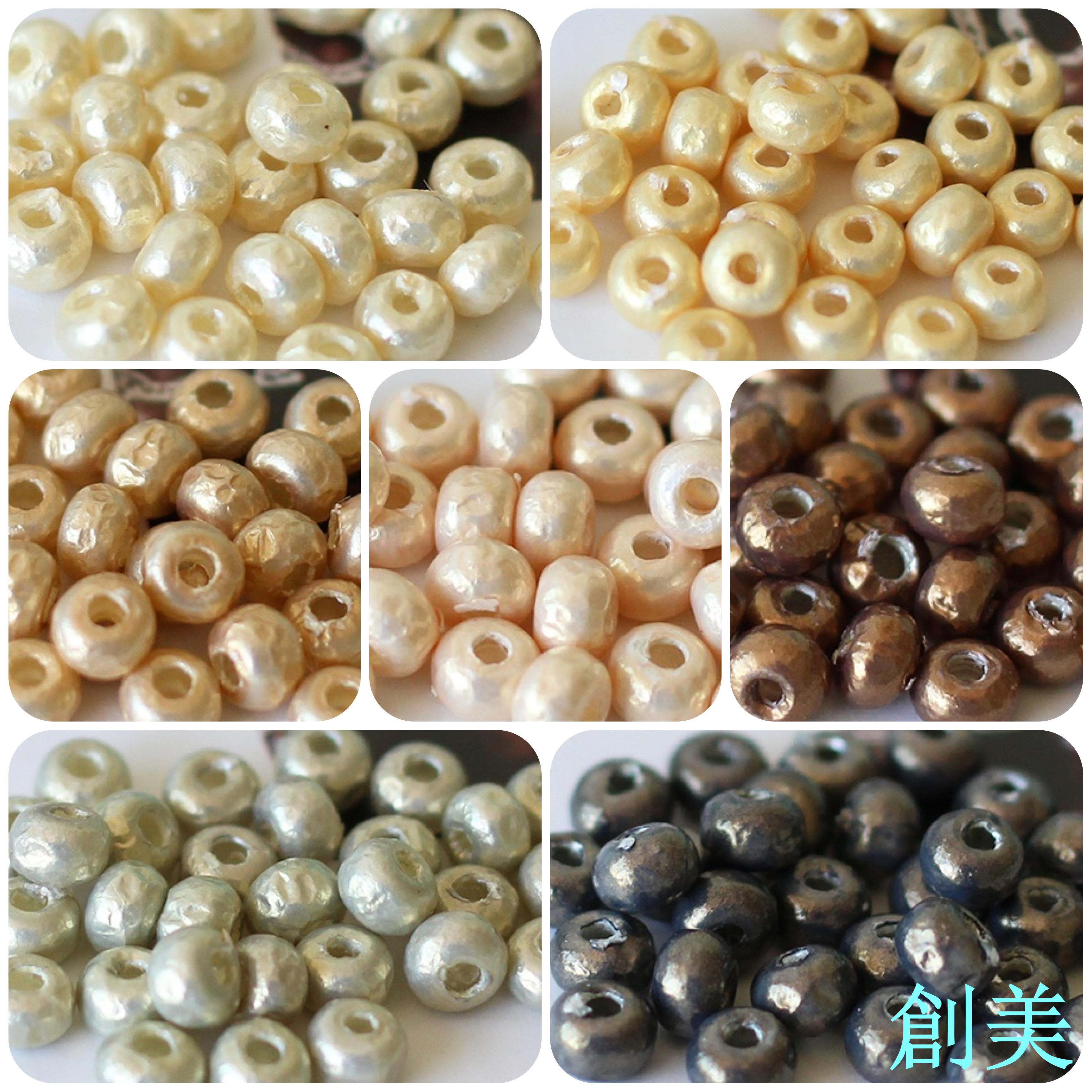 御幸巴洛克仿珍珠日本進口MIYUKI4mm5mm手工串珠DIY散珠玻璃米珠-創美