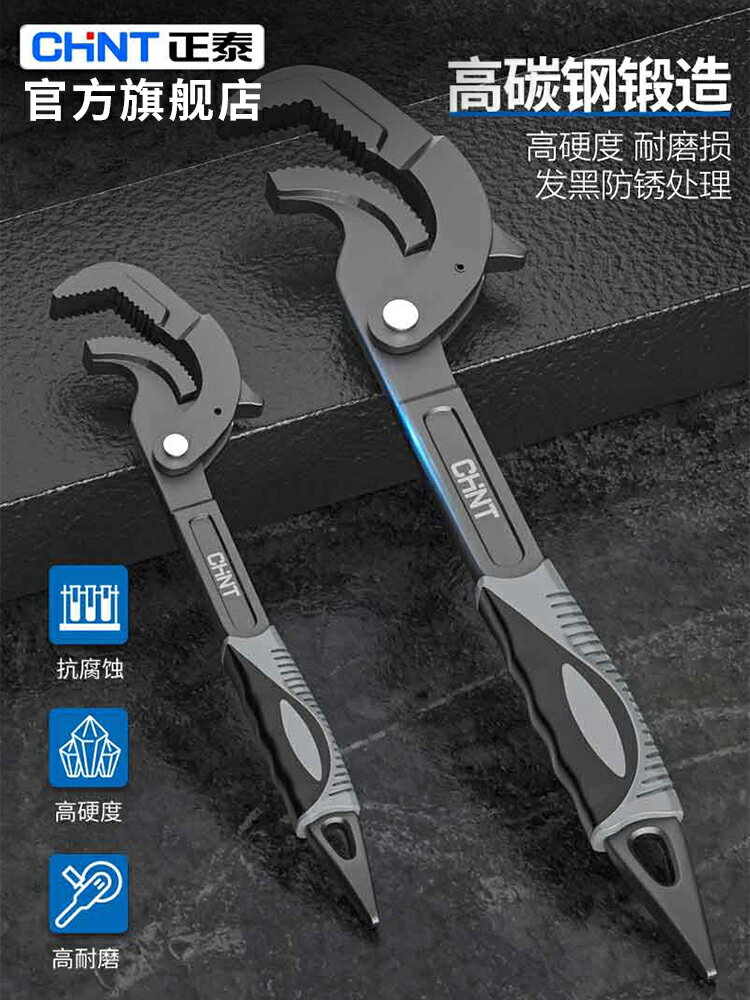 正泰萬能活動扳手工具套裝小型多功能衛浴管鉗小萬用開口扳手子