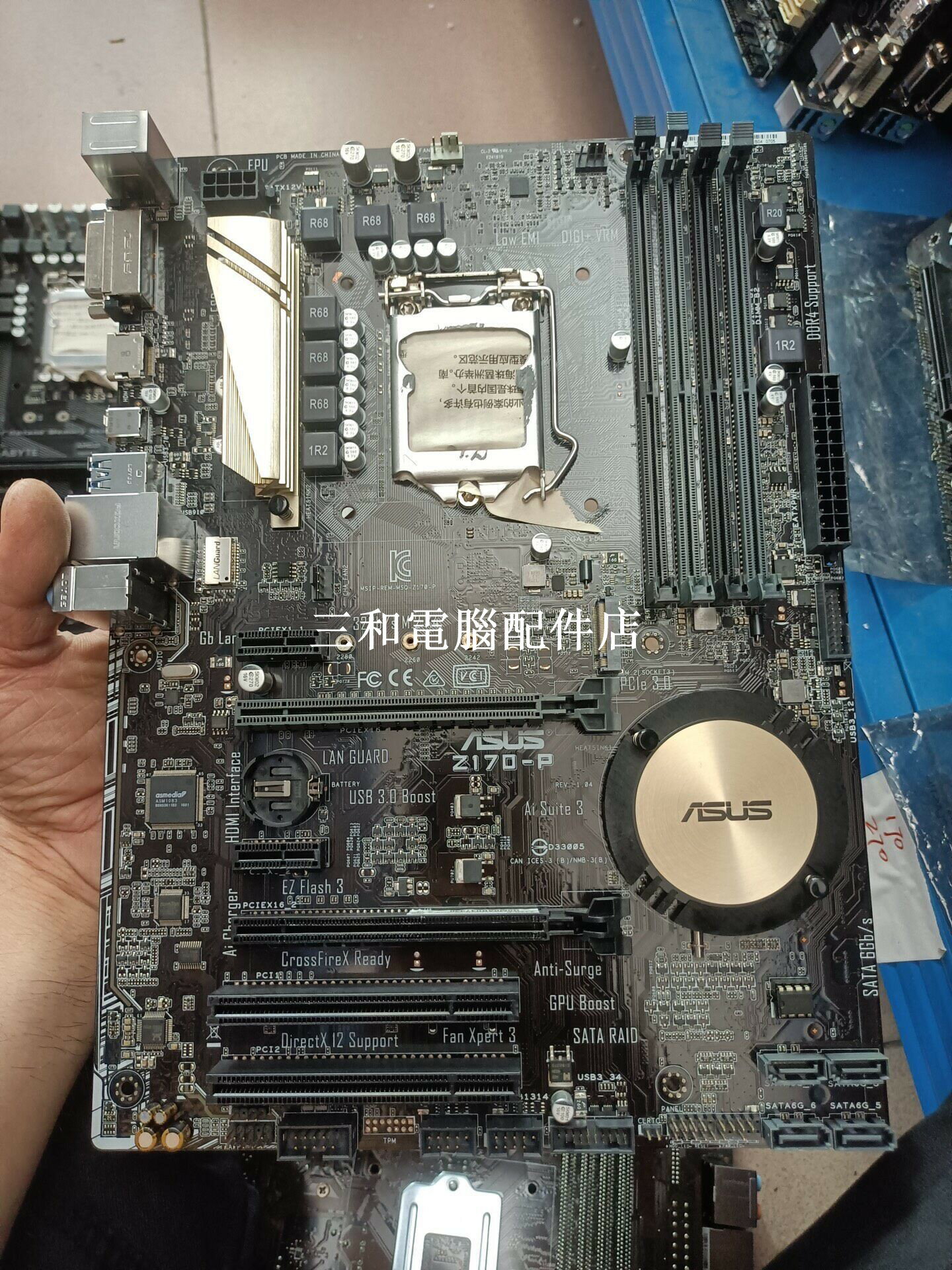華碩 Z170-P 主機板 LGA1151 ATX 大板 二 手 支 持 1151 針 i7 i5 有 M2 擋 板