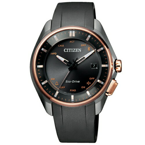 CITIZEN 藍芽光動能萬年曆鈦金屬腕錶/BZ4006-01E