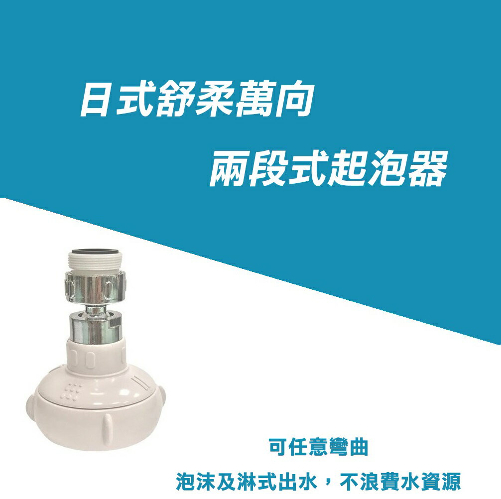 【現貨】起泡器 旋轉水龍頭 水龍頭起泡 日式舒柔萬向兩段式起泡器 兩用水龍頭 彎曲水龍頭 360度水龍頭 興雲網購
