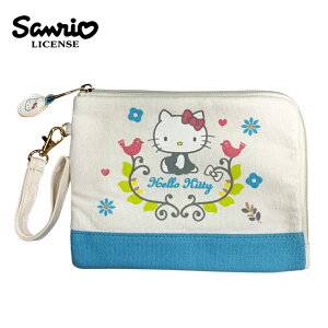 【正版授權】凱蒂貓 北歐風 收納包 隨身包 手拿包 Hello Kitty 三麗鷗 Sanrio - 005169