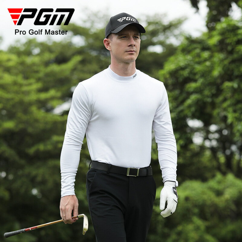 【元素運動】PGM golf 高爾夫服裝打底衫秋冬男長袖磨絨內裡保暖內衣
