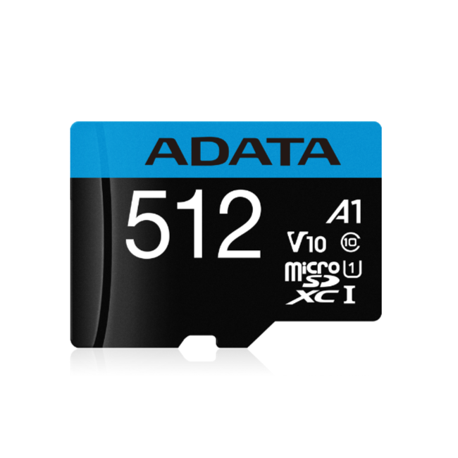 【ADATA威剛】512G 記憶卡 Premier MicroSD UHS-I U1 讀100M 寫25M【APP下單4%點數回饋】