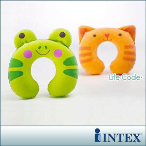 【INTEX】充氣護頸枕 不挑款-動物造型超輕巧易攜帶/外出旅行搭車、搭飛機，都超方便