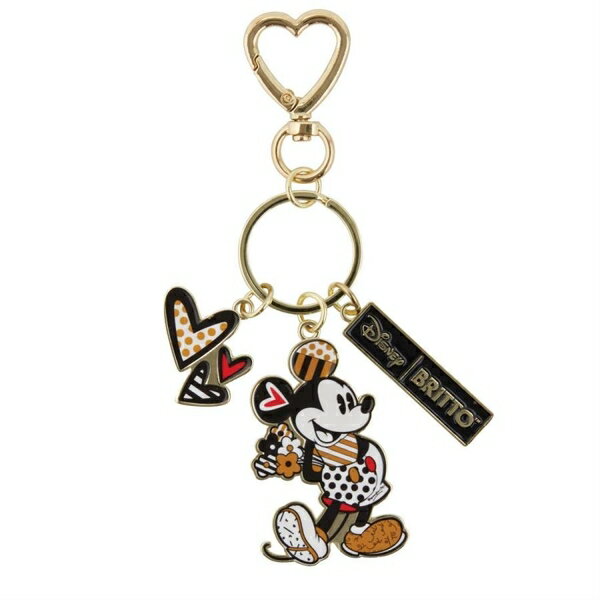 【震撼精品百貨】Micky Mouse 米奇/米妮 ~日本Disney迪士尼 Britto金屬鑰匙圈-米奇花花*36808