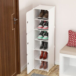 簡易鞋架子門口走廊家用立式防塵鞋子收納盒宿舍寢室窄款多層鞋柜