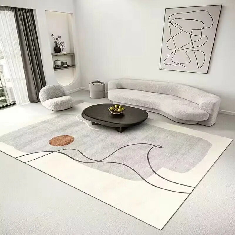 地毯 地墊 客廳地毯 現代簡約ins風地毯 客廳極簡地毯 輕奢沙發茶几地毯 房間地墊