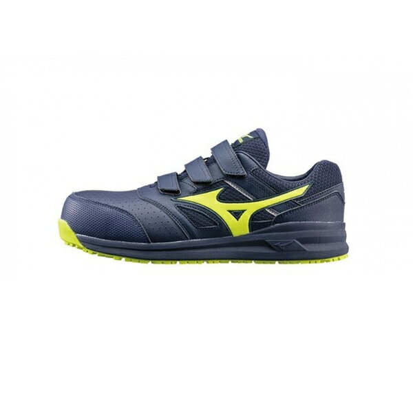 Mizuno LS II [F1GA213514] 男女 工作鞋 安全鞋 塑鋼頭 防護鞋 寬楦 魔鬼氈 耐油 止滑 深藍