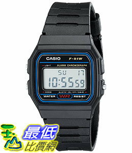 [106美國直購] Casio 手錶 F91W-1 B000GAWSDG Classic Resin Strap Digital Sport Watch