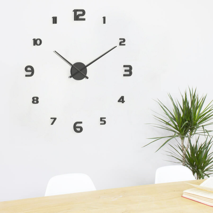 創意個性dy數字時鐘簡約客廳大掛鐘墻貼DIY壁鐘靜音墻鐘鐘表