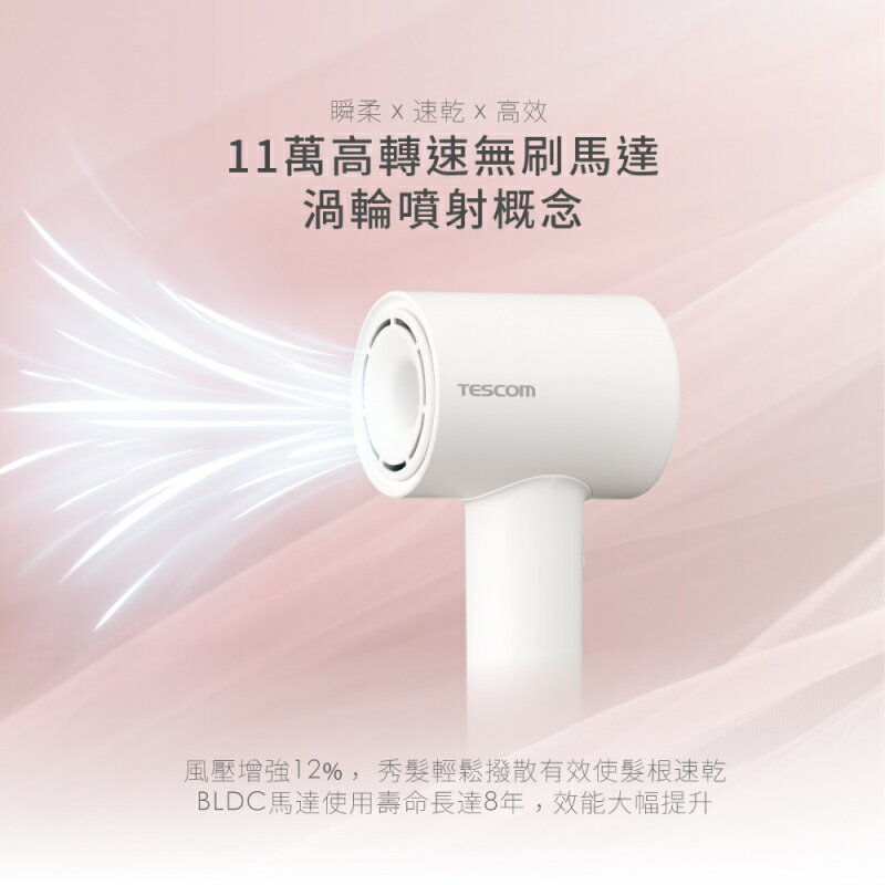 【TESCOM 原廠公司貨】專業 負離子 吹風機 TD760TW 2024年最新款 6
