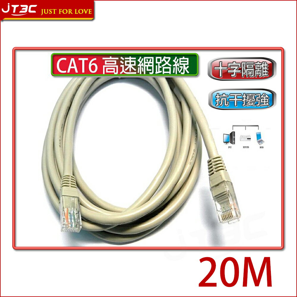 CAT6 CAT-6 CAT.6 高速網路線 20米 20M 20公尺《免運》