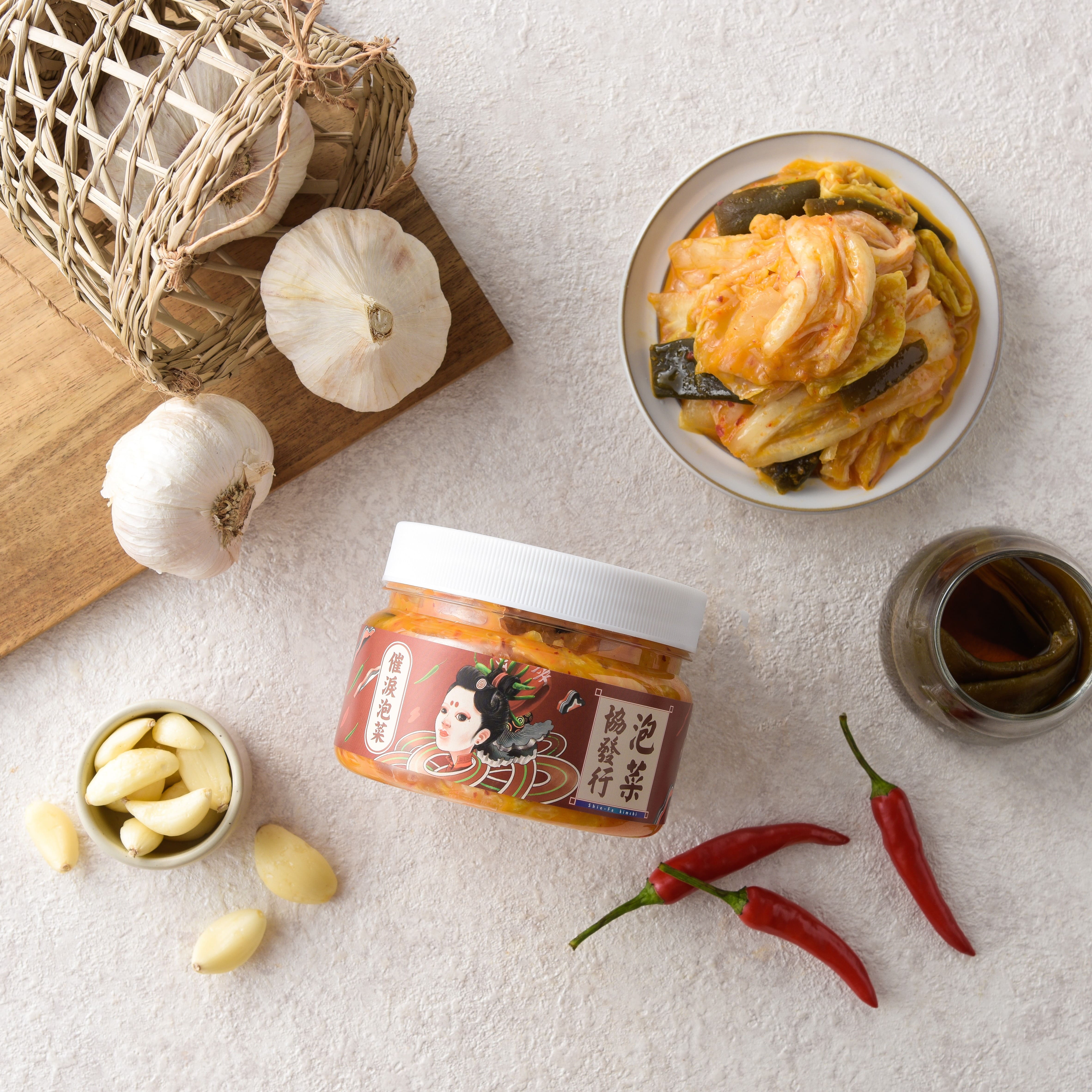 【蠟筆小新ｘ協發行泡菜】剝椒催淚泡菜(420g/瓶) 8