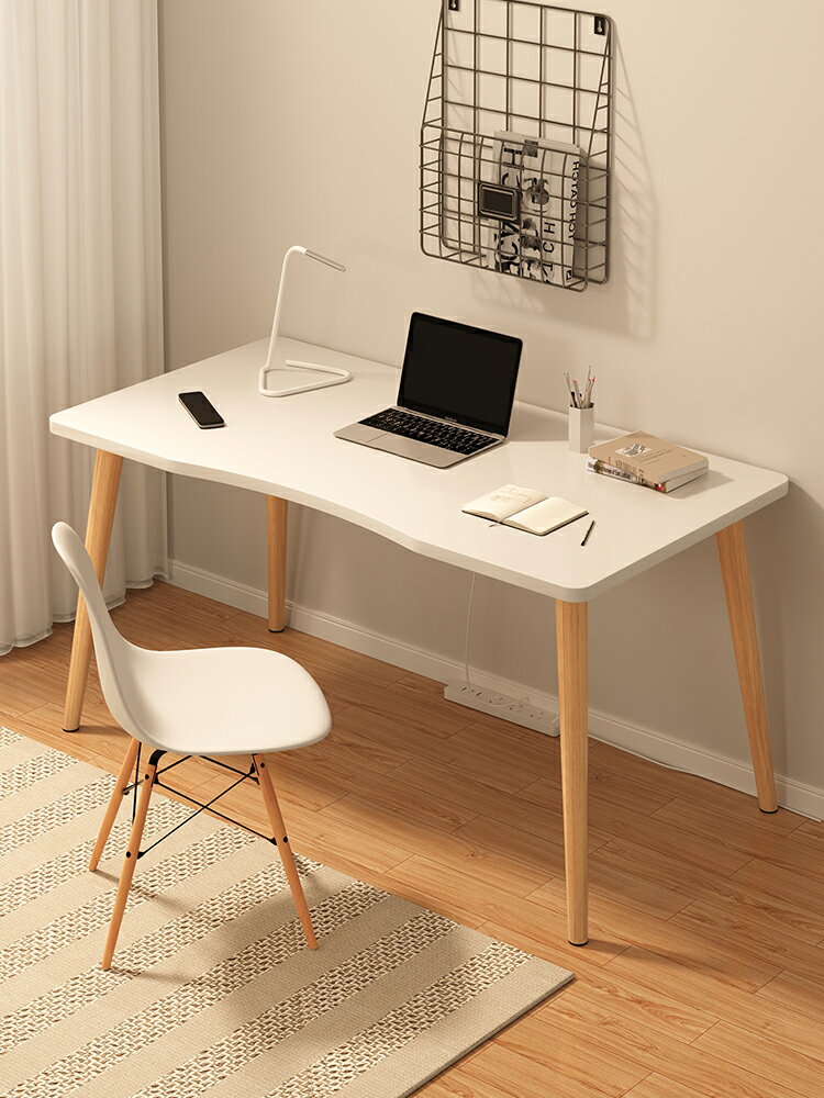 電腦桌臺式家用書桌女生臥室簡易寫字桌辦公桌出租屋小桌子工作臺