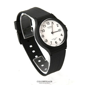 CASIO卡西歐經典基本款手錶 黑白配色中性款腕錶 升級日期窗設計 【NE1603】原廠公司貨