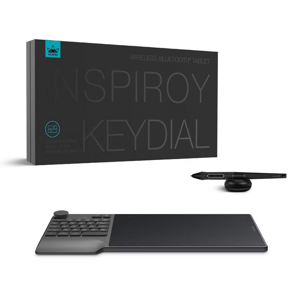 HUION 繪王 INSPIROY Keydial 藍牙繪圖板 /臺 KD200
