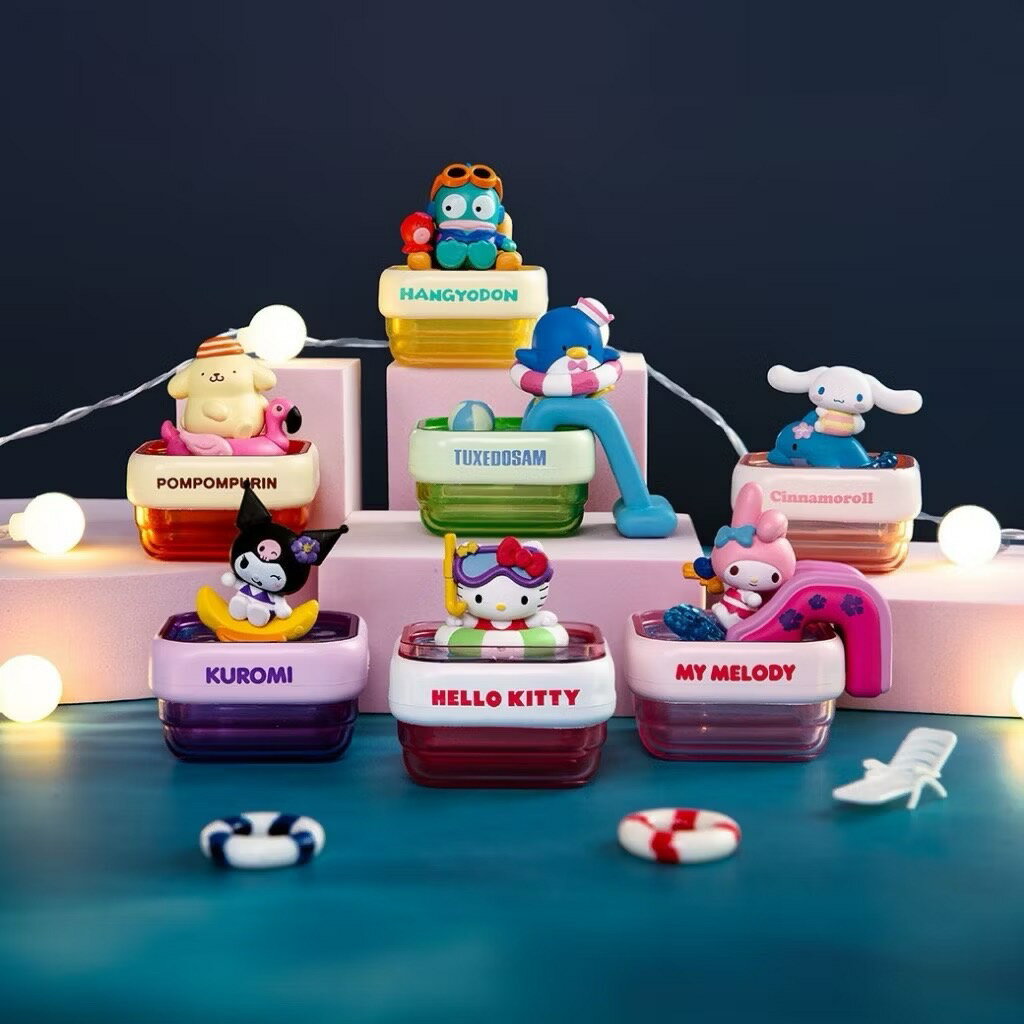 【震撼精品百貨】Hello Kitty 凱蒂貓~日本三麗鷗SANRIO MX泳池派對系列(全6種/不拆售)*64365