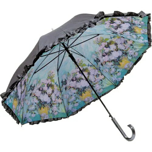 花日屋🌷日本嚴選 空運來台 抗UV 雨傘 世界名畫 歐式風格 直傘 雷諾瓦 慕夏 莫內 梵谷 奢華 摺疊傘 4