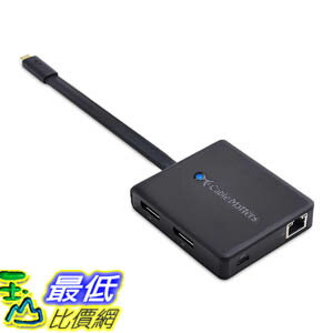 [3東京直購] Cable Matters 201055-BLK 雙顯示器 集線器 Dual Monitor USB C Hub (USB C Dock) 4K DisplayPort 2X USB 2.0_PP5