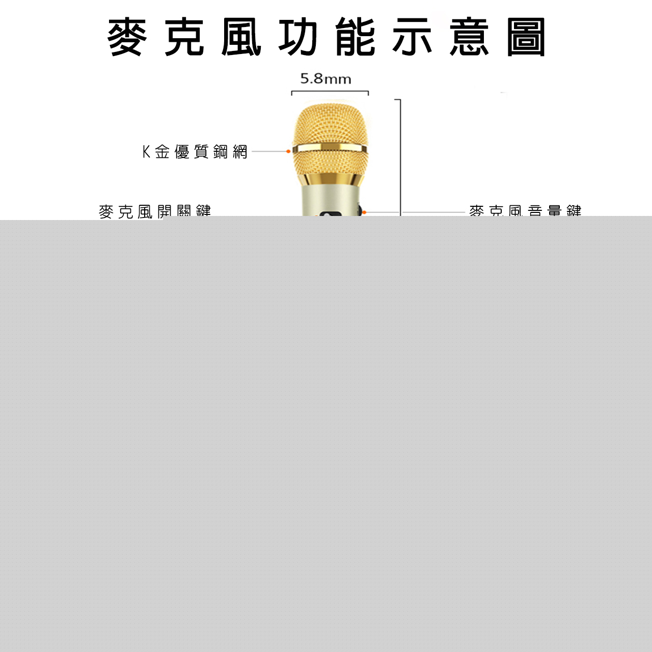 臺灣現貨：快樂相伴L-698DSP手掌k歌20w瓦車載ktv無線藍牙卡拉OK手機K歌神器麥克風 7