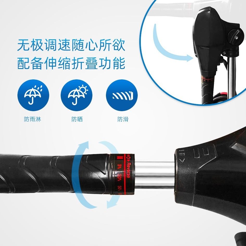 可打統編 電動船外機 無刷推進器 推動器船用大馬力推動器船用大功率推進器 7