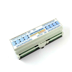 Denkovi USB 16 Channel Relay Board for Automation- DIN Rail Box, 24VDC [2美國直購]