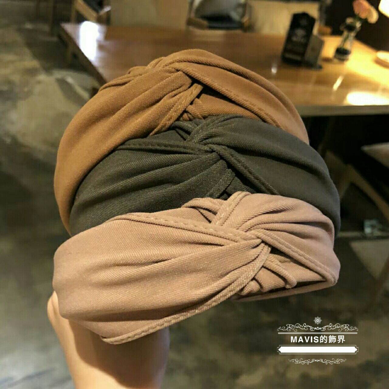 韓國簡單布藝寬邊網紅髮箍