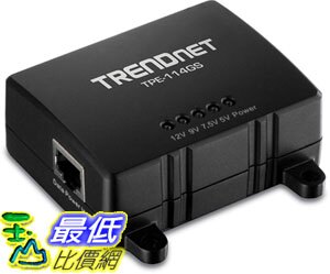 [8美國直購] TRENDnet Gigabit Power over Ethernet (PoE) Splitter, TPE-114GS