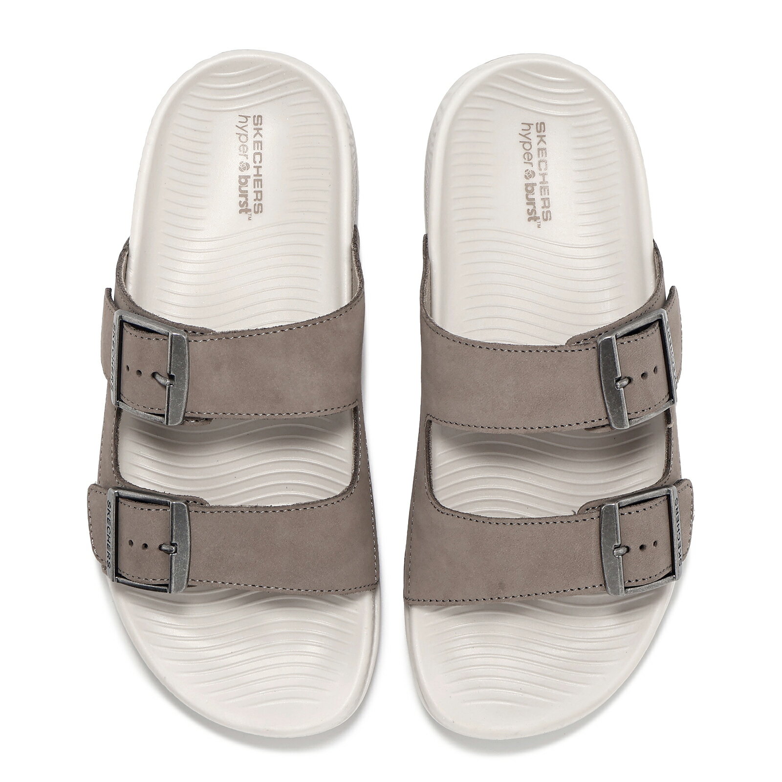 Skechers 拖鞋 Hyper Slide-Vida 女鞋 棕 白 高回彈 緩衝 輪胎大底 涼拖鞋 140466DKTP