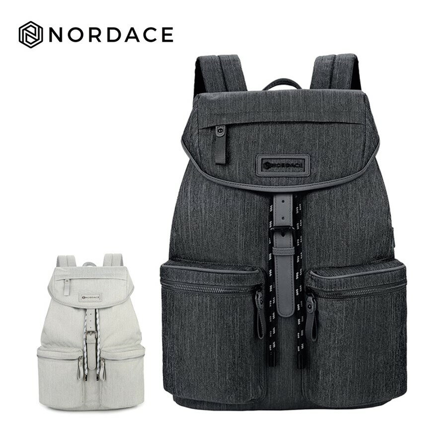 Nordace Comino黑色日用優閒背包 後背包 提供筆記本電腦隔間 防潑水面料 USB充電孔 大容量 旅行包