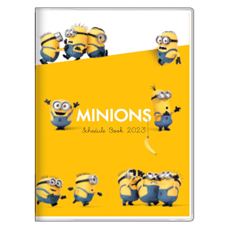 【震撼精品百貨】2023年 掛曆/年曆/手帳~神偷奶爸 小小兵Minions~ 小小兵 2023 A6年曆手帳本-黃*68616