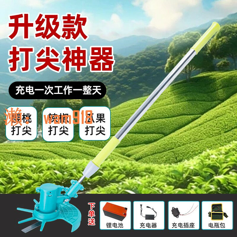 【台灣公司】新款電動打尖神器充電鋰電池2025辣椒棗樹花椒櫻桃果樹金銀花掐頭