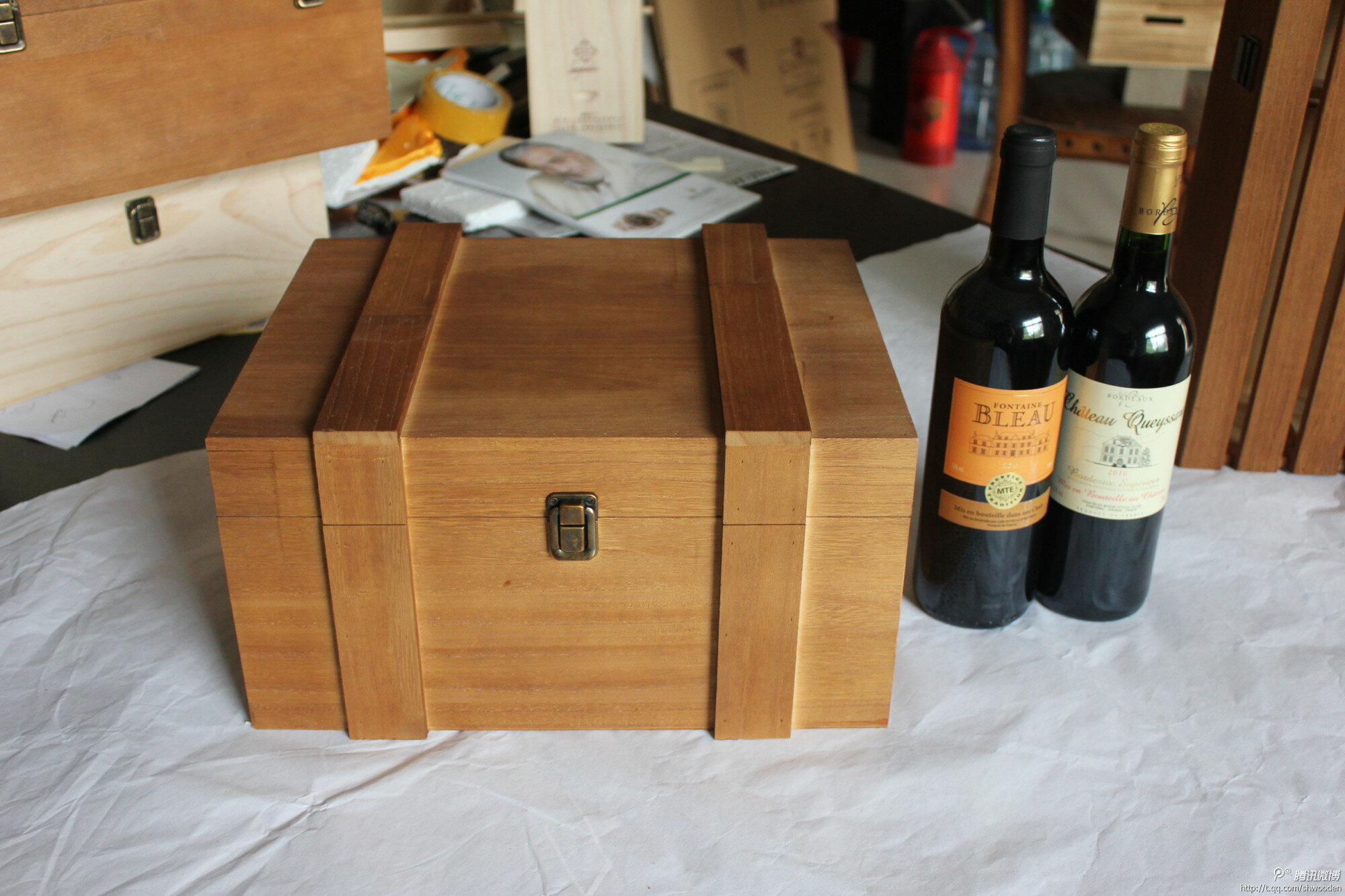 木制紅酒盒/酒箱/六只酒盒/個性定制/仿古酒盒