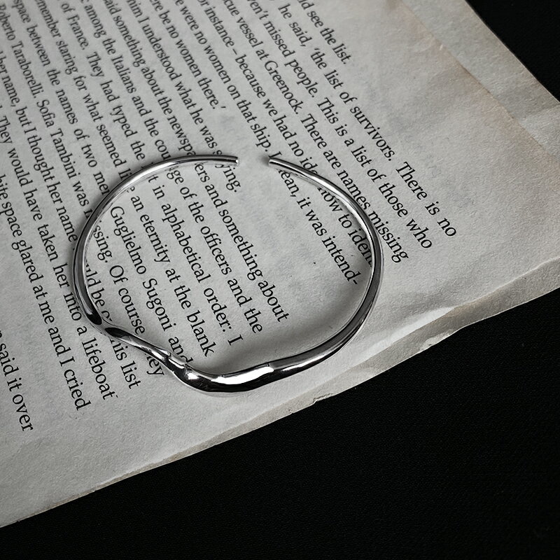 泰銀925純銀莫比烏斯環手鐲女夏ins小眾設計感復古手環禮物送女友 3