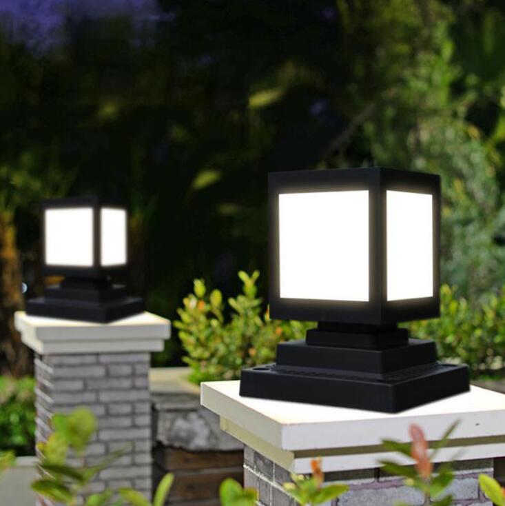 【最低價】【公司貨】戶外LED別墅柱頭燈圍墻燈太陽能庭院燈景觀草坪防水花園燈
