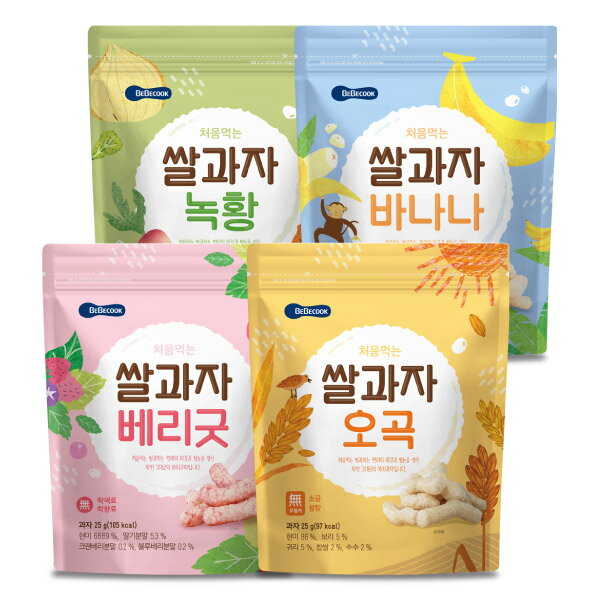 【3件399】韓國 BEBECOOK 寶膳 嬰幼兒米棒(4款可選)7個月以上適用