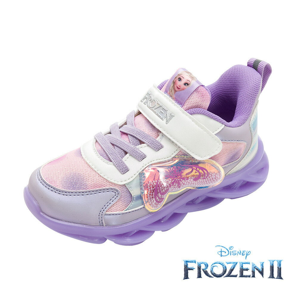 FROZEN II 冰雪奇緣 冰雪女王 童鞋 電燈鞋 輕量 運動鞋 [FOKX25777] 紫【巷子屋】