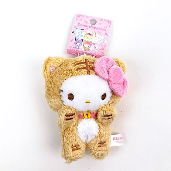 【震撼精品百貨】Hello Kitty 凱蒂貓~日本SANRIO三麗鷗 KITTY絨毛玩偶吊飾-貓咪裝*54205