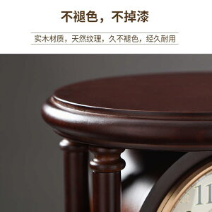鐘座鐘複古式實木坐鐘時鐘客廳表擺式擺鐘立式鐘表擺C