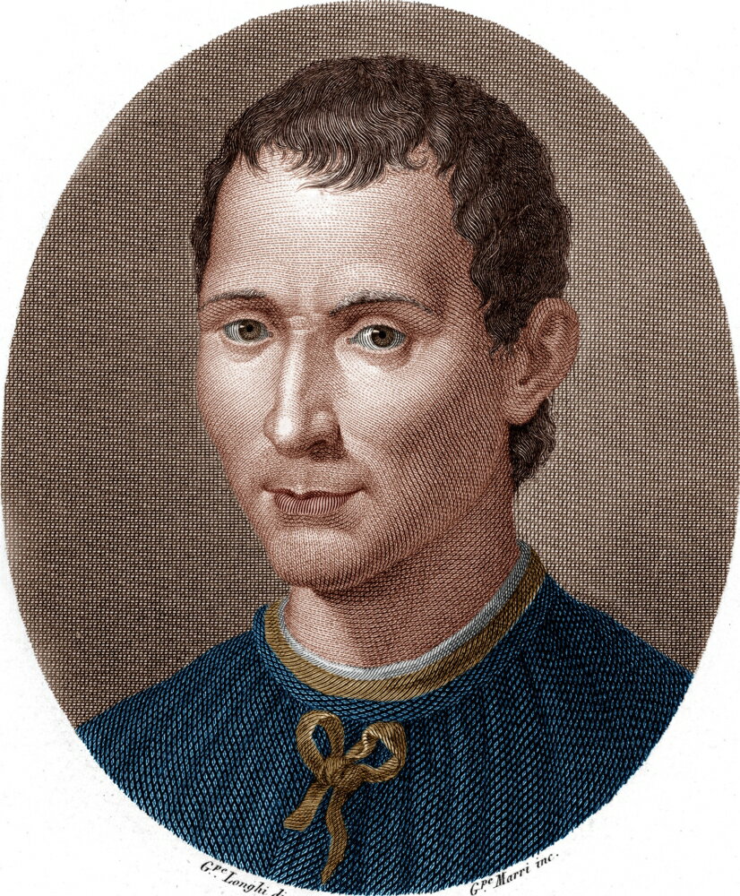 Posterazzi Niccolo Machiavelli N1469 1527 Italian Statesman And.