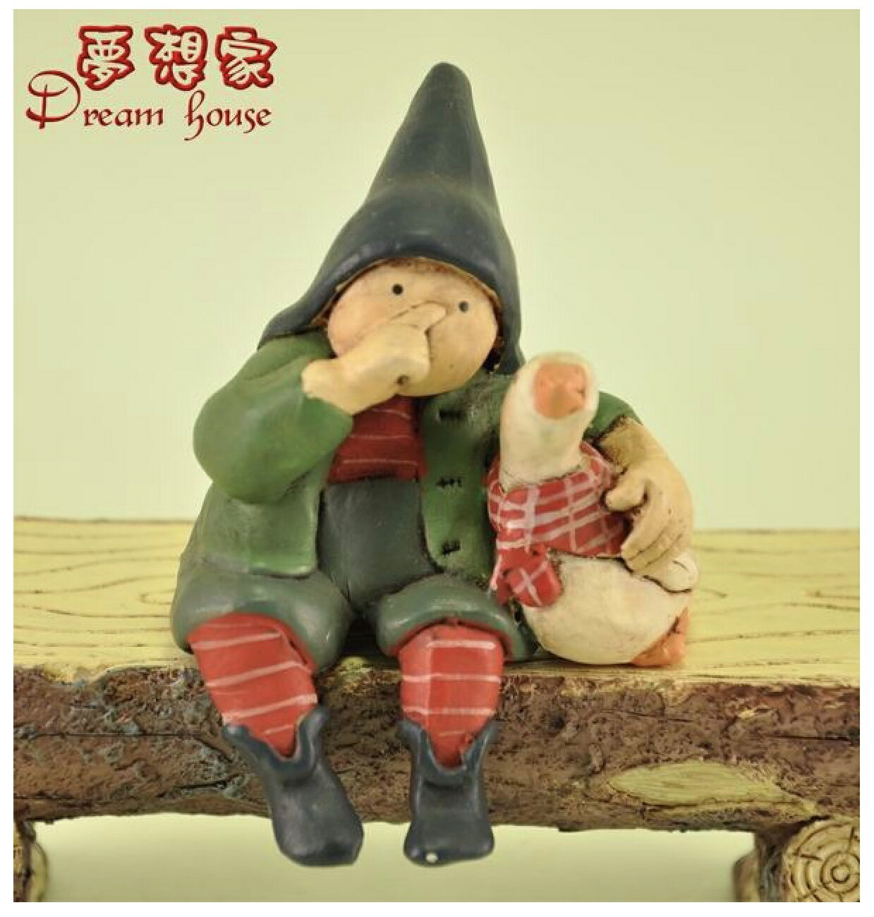 1995 Gnomy's荷蘭娃娃 AB301 小精靈抱鵝 ★ Zakka'fe ★