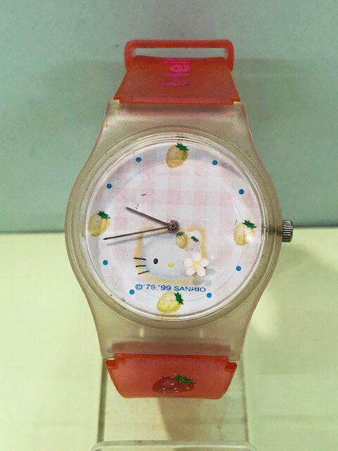【震撼精品百貨】Hello Kitty 凱蒂貓 Sanrio HELLO KITTY手錶-草莓(粉)#03665 震撼日式精品百貨