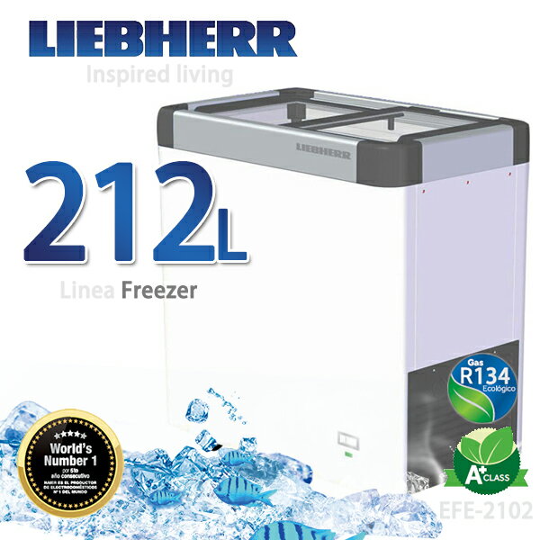 <br/><br/>  LIEBHERR德國利勃 212L玻璃推拉冷凍櫃【EFE-2102】<br/><br/>