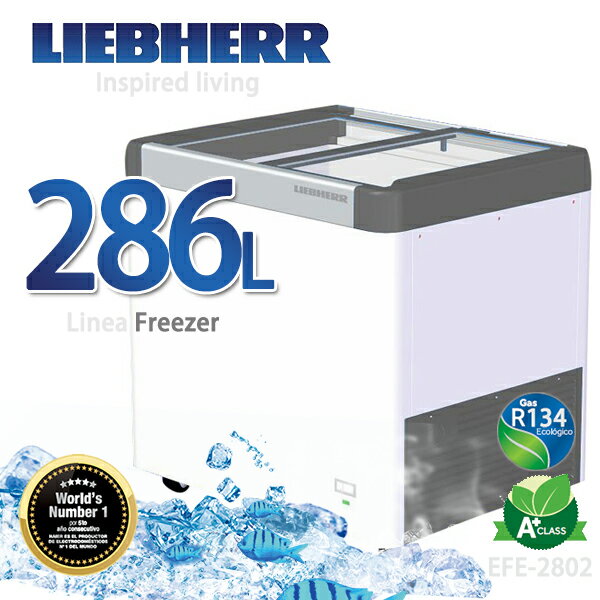 <br/><br/>  LIEBHERR德國利勃 286L玻璃推拉冷凍櫃【EFE-2802】<br/><br/>