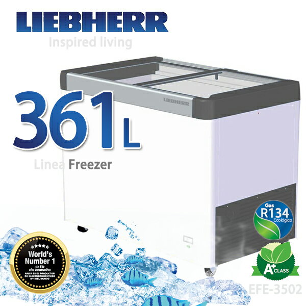 <br/><br/>  LIEBHERR德國利勃 361L玻璃推拉冷凍櫃【EFE-3502】<br/><br/>